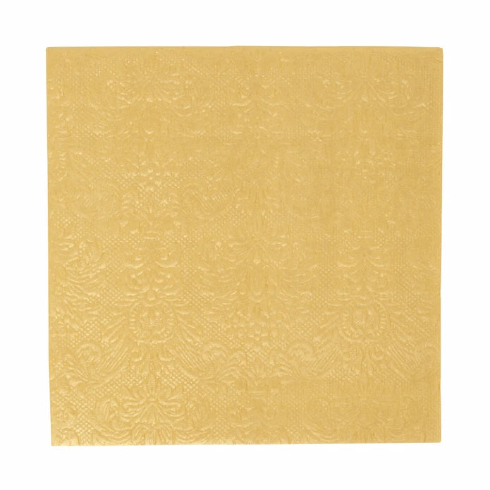 Karaca Home New Year Elegance Gold 20 Pcs Paper Napkin 300.22.02.1033 - Napkins - ebarza Furniture UAE | Shop Modern Furniture in Abu Dhabi & Dubai - مفروشات ايبازرا في الامارات | تسوق اثاث عصري وديكورات مميزة في دبي وابوظبي