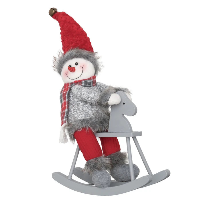 Karaca Home Snowman Decorative Object Red 300.21.02.0282 - Doll/Door stopper - ebarza Furniture UAE | Shop Modern Furniture in Abu Dhabi & Dubai - مفروشات ايبازرا في الامارات | تسوق اثاث عصري وديكورات مميزة في دبي وابوظبي
