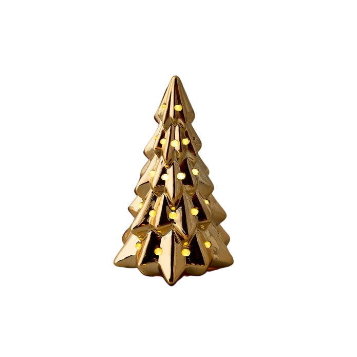 Karaca Home Tree Led Illuminated Object Gold 9X17Cm 300.21.02.0342 - Home Decor Figurines - ebarza Furniture UAE | Shop Modern Furniture in Abu Dhabi & Dubai - مفروشات ايبازرا في الامارات | تسوق اثاث عصري وديكورات مميزة في دبي وابوظبي