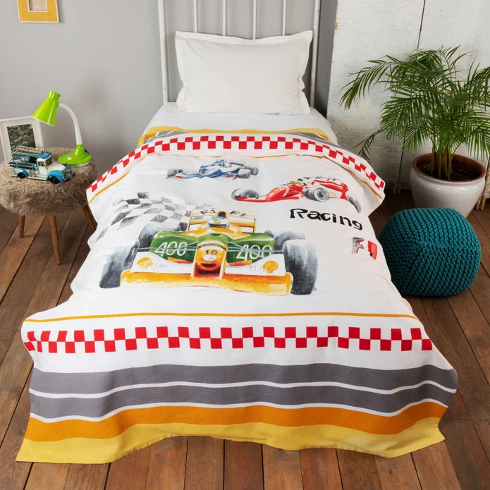 Karaca Home Young Formula Single 100% Cotton Pique 200.20.01.0146 - Bedding - ebarza Furniture UAE | Shop Modern Furniture in Abu Dhabi & Dubai - مفروشات ايبازرا في الامارات | تسوق اثاث عصري وديكورات مميزة في دبي وابوظبي