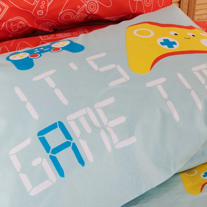 Karaca Home Young Gameboy Single 100% Cotton Duvet Cover Set 200.20.01.0134 - Bedding - ebarza Furniture UAE | Shop Modern Furniture in Abu Dhabi & Dubai - مفروشات ايبازرا في الامارات | تسوق اثاث عصري وديكورات مميزة في دبي وابوظبي