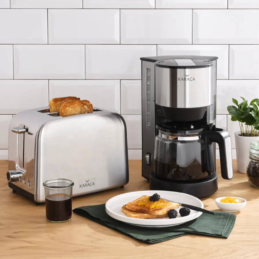 Karaca Inox Toaster 8501 153.01.06.4966 - Kitchen Appliances - ebarza Furniture UAE | Shop Modern Furniture in Abu Dhabi & Dubai - مفروشات ايبازرا في الامارات | تسوق اثاث عصري وديكورات مميزة في دبي وابوظبي