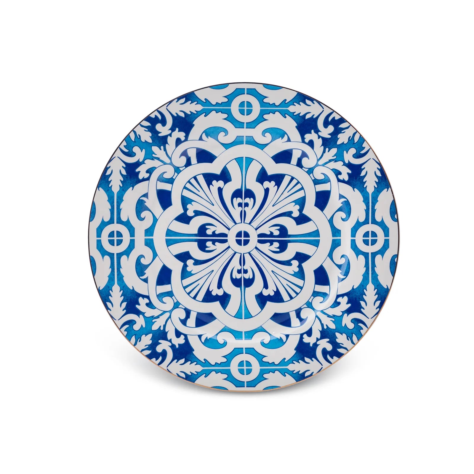 Karaca Istanbul Series Flower Service Plate 27 Cm 153.03.06.5002 - Plates - ebarza Furniture UAE | Shop Modern Furniture in Abu Dhabi & Dubai - مفروشات ايبازرا في الامارات | تسوق اثاث عصري وديكورات مميزة في دبي وابوظبي