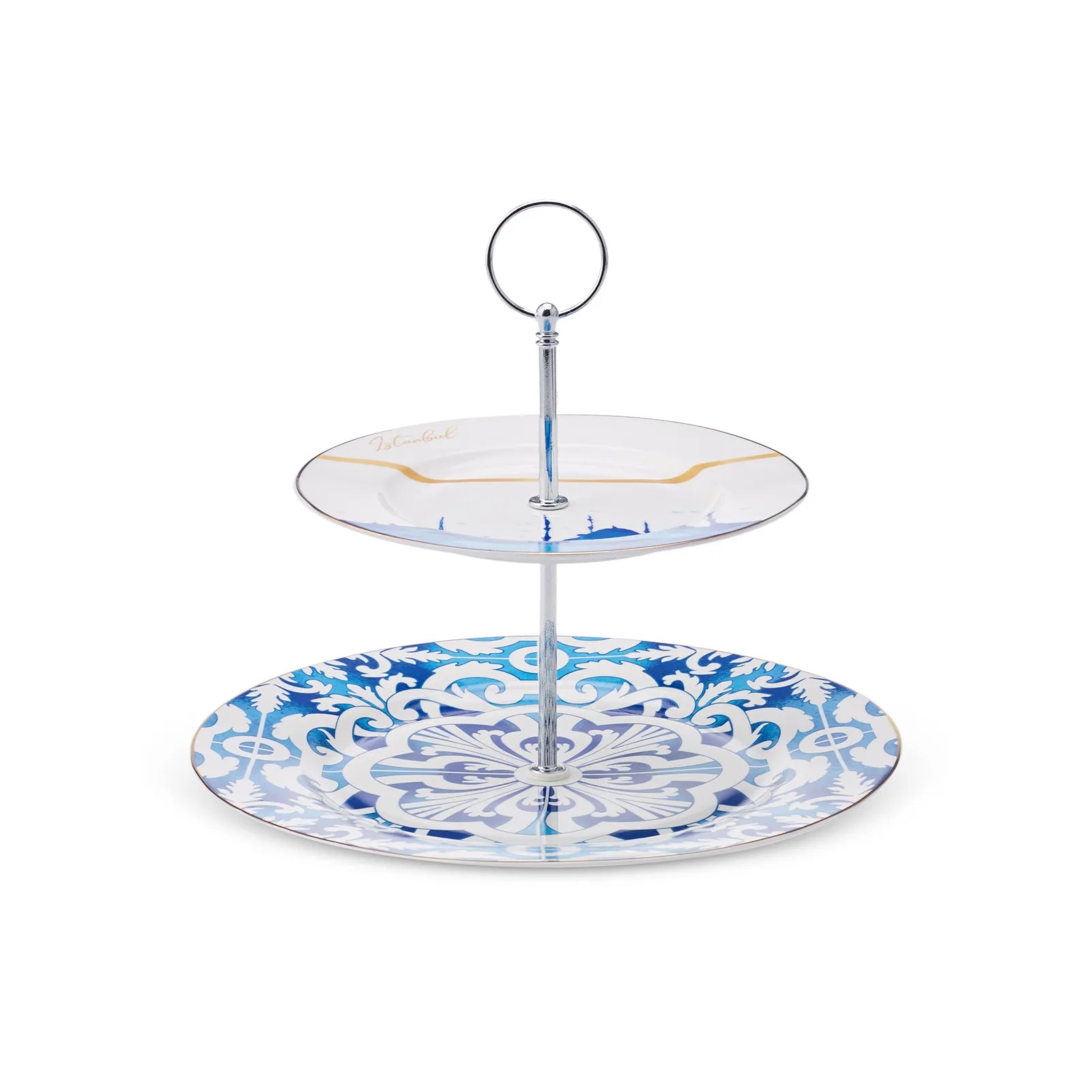 Karaca Istanbul Series Layered Cookie Holder 153.03.06.5013 - Cookie Holders - ebarza Furniture UAE | Shop Modern Furniture in Abu Dhabi & Dubai - مفروشات ايبازرا في الامارات | تسوق اثاث عصري وديكورات مميزة في دبي وابوظبي