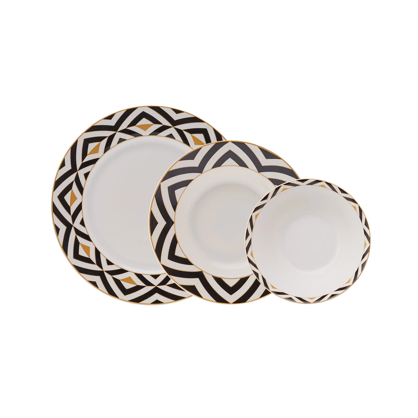 Karaca Kadres 18 Pieces 6 Person Porcelain Dinnerware 153.03.06.8052 - Dinnerware Sets - ebarza Furniture UAE | Shop Modern Furniture in Abu Dhabi & Dubai - مفروشات ايبازرا في الامارات | تسوق اثاث عصري وديكورات مميزة في دبي وابوظبي