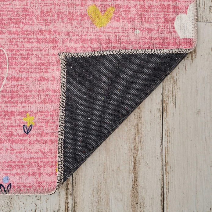 Karaca Kashmir Carpet Decorative Art Kids/Teen Pinky 80x150 cm 200.19.01.1481 - Rugs - ebarza Furniture UAE | Shop Modern Furniture in Abu Dhabi & Dubai - مفروشات ايبازرا في الامارات | تسوق اثاث عصري وديكورات مميزة في دبي وابوظبي