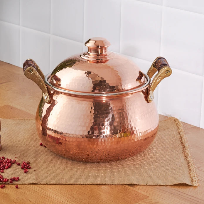 Karaca Mesopotamia Copper 20 Cm Cup Pot 153.03.08.0064 - Cookware Sets - ebarza Furniture UAE | Shop Modern Furniture in Abu Dhabi & Dubai - مفروشات ايبازرا في الامارات | تسوق اثاث عصري وديكورات مميزة في دبي وابوظبي