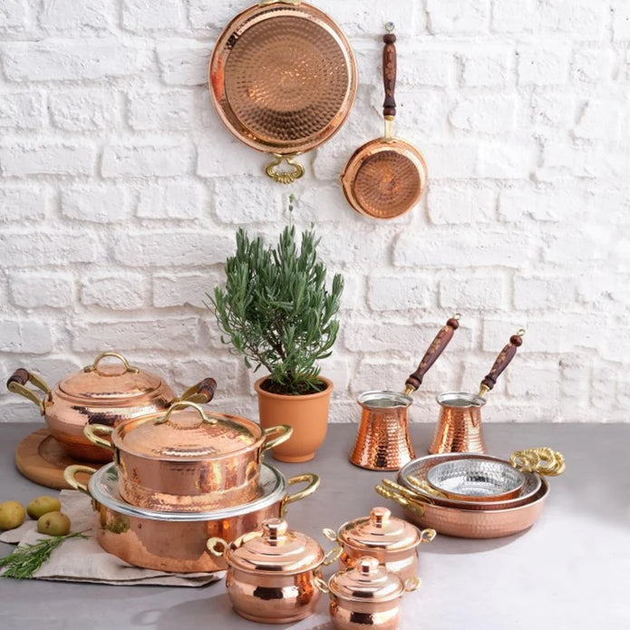 Karaca Mesopotamia Copper Pan 20 Cm 153.03.08.0153 - Cookware Sets - ebarza Furniture UAE | Shop Modern Furniture in Abu Dhabi & Dubai - مفروشات ايبازرا في الامارات | تسوق اثاث عصري وديكورات مميزة في دبي وابوظبي
