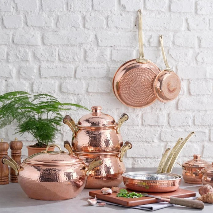 Karaca Mesopotamia Copper Pan 20 Cm 153.03.08.0153 - Cookware Sets - ebarza Furniture UAE | Shop Modern Furniture in Abu Dhabi & Dubai - مفروشات ايبازرا في الامارات | تسوق اثاث عصري وديكورات مميزة في دبي وابوظبي