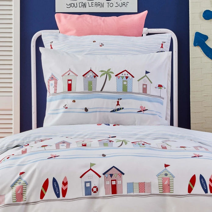 Karaca Nautica Home Kids Beach House 100% Cotton Single Duvet Cover Set 180.01.01.0520 - Bedding - ebarza Furniture UAE | Shop Modern Furniture in Abu Dhabi & Dubai - مفروشات ايبازرا في الامارات | تسوق اثاث عصري وديكورات مميزة في دبي وابوظبي