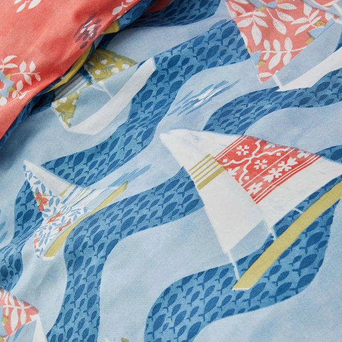 Karaca Nautica Home Kids Saily Single 100% Cotton Duvet Cover Set 180.01.01.0521 - Bedding - ebarza Furniture UAE | Shop Modern Furniture in Abu Dhabi & Dubai - مفروشات ايبازرا في الامارات | تسوق اثاث عصري وديكورات مميزة في دبي وابوظبي