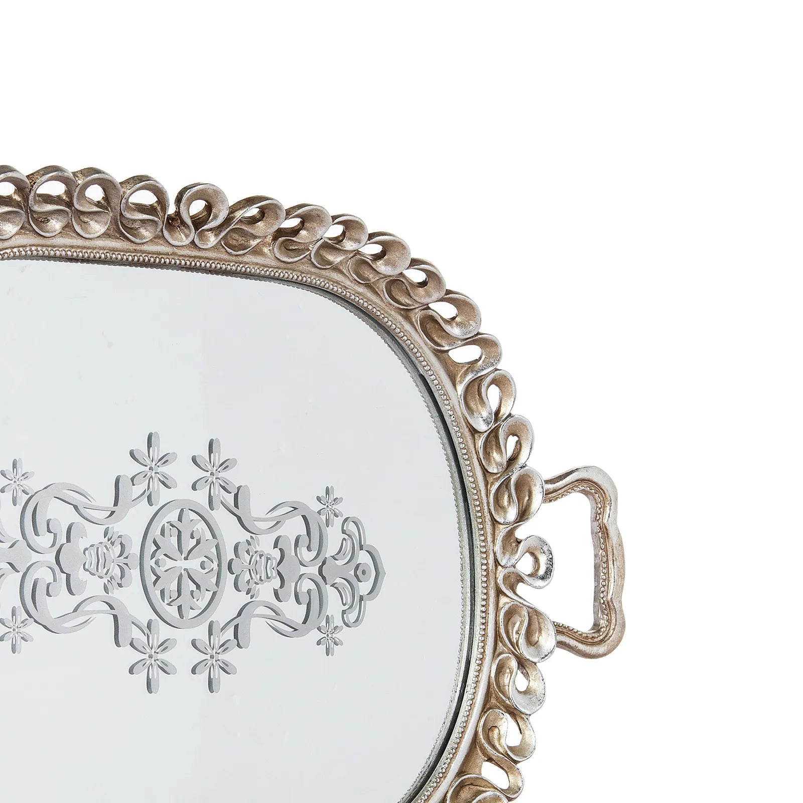 Karaca Nova Twist Decorative Tray 52X32 Cm 153.20.01.0305 - Trays - ebarza Furniture UAE | Shop Modern Furniture in Abu Dhabi & Dubai - مفروشات ايبازرا في الامارات | تسوق اثاث عصري وديكورات مميزة في دبي وابوظبي