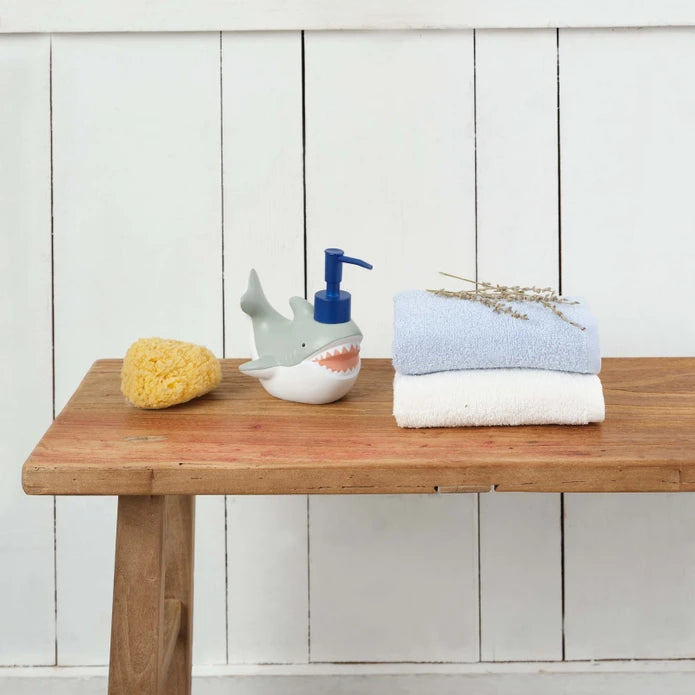 Karaca Sarah Anderson Shark 3-Piece Blue 100% Cotton Towel Set 160.02.01.0722 - Towels - ebarza Furniture UAE | Shop Modern Furniture in Abu Dhabi & Dubai - مفروشات ايبازرا في الامارات | تسوق اثاث عصري وديكورات مميزة في دبي وابوظبي