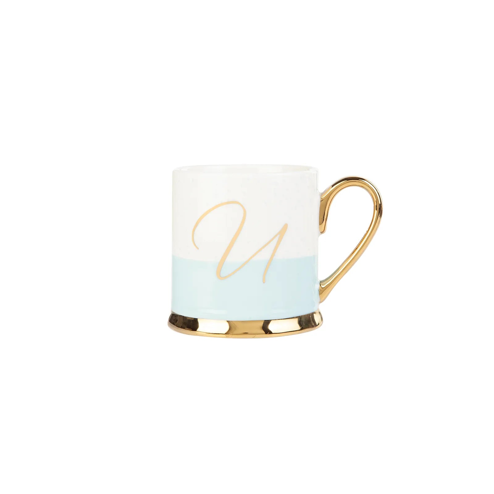 Karaca U Letter Mug 153.03.06.1627 - Mugs - ebarza Furniture UAE | Shop Modern Furniture in Abu Dhabi & Dubai - مفروشات ايبازرا في الامارات | تسوق اثاث عصري وديكورات مميزة في دبي وابوظبي