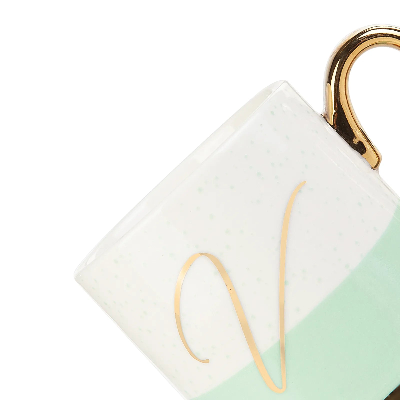 Karaca V Letter Mug 153.03.06.1628 - Mugs - ebarza Furniture UAE | Shop Modern Furniture in Abu Dhabi & Dubai - مفروشات ايبازرا في الامارات | تسوق اثاث عصري وديكورات مميزة في دبي وابوظبي