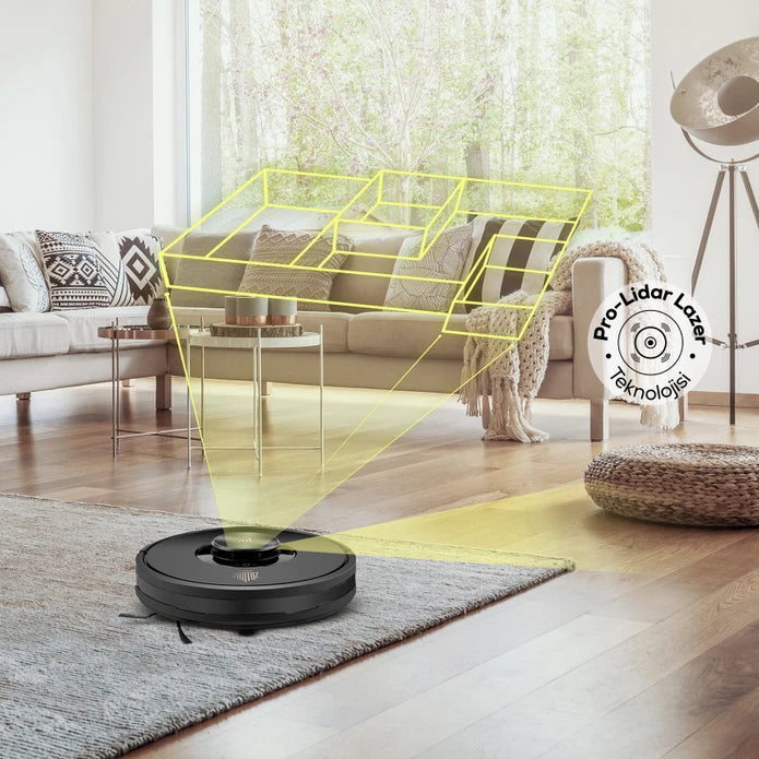 Karaca Vantuz Off-Road Rs007 2 In 1 Mop And Vacuum Robot Vacuum Cleaner 153.03.08.2891 - Kitchen Appliances - ebarza Furniture UAE | Shop Modern Furniture in Abu Dhabi & Dubai - مفروشات ايبازرا في الامارات | تسوق اثاث عصري وديكورات مميزة في دبي وابوظبي