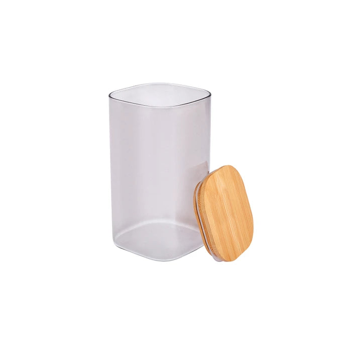 Karaca Zoro Gray Glass Storage Container 153.03.08.3332 - Spice Sets - ebarza Furniture UAE | Shop Modern Furniture in Abu Dhabi & Dubai - مفروشات ايبازرا في الامارات | تسوق اثاث عصري وديكورات مميزة في دبي وابوظبي