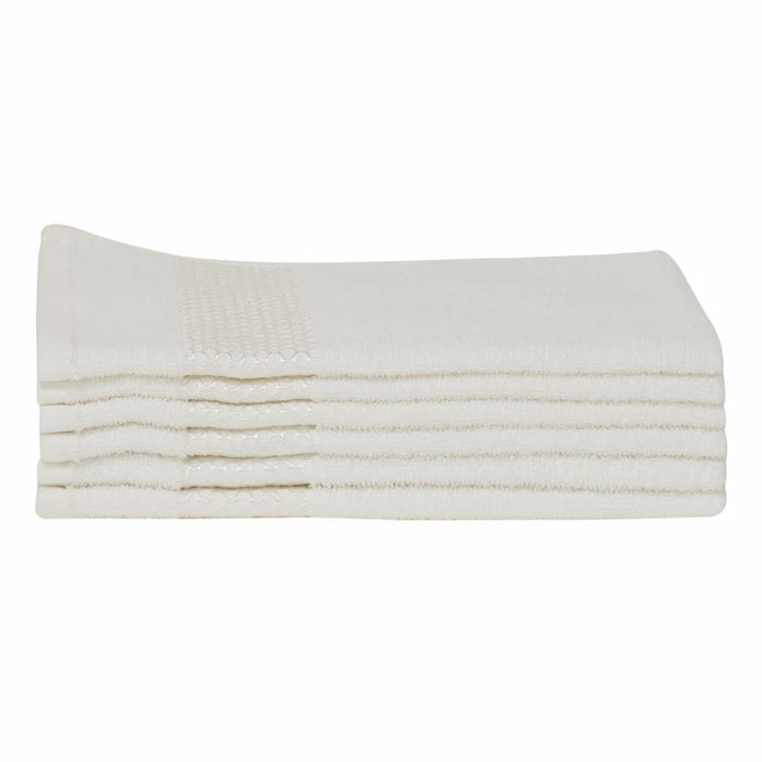 KH HONEY OFF WHITE 6’LI HAVLU SET 30X50 cm 200.21.01.0740 - Towels - ebarza Furniture UAE | Shop Modern Furniture in Abu Dhabi & Dubai - مفروشات ايبازرا في الامارات | تسوق اثاث عصري وديكورات مميزة في دبي وابوظبي