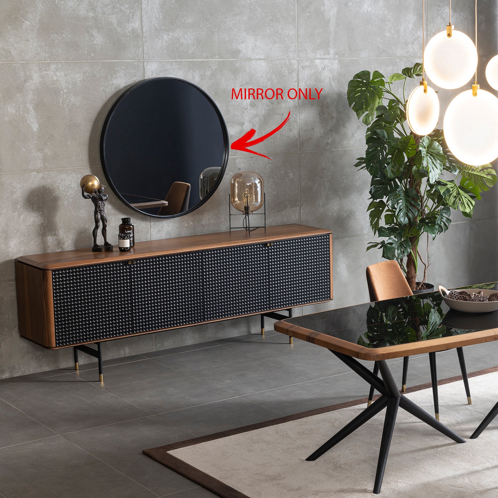 Layla Mirror Lyla-Mrr - Mirrors - ebarza Furniture UAE | Shop Modern Furniture in Abu Dhabi & Dubai - مفروشات ايبازرا في الامارات | تسوق اثاث عصري وديكورات مميزة في دبي وابوظبي