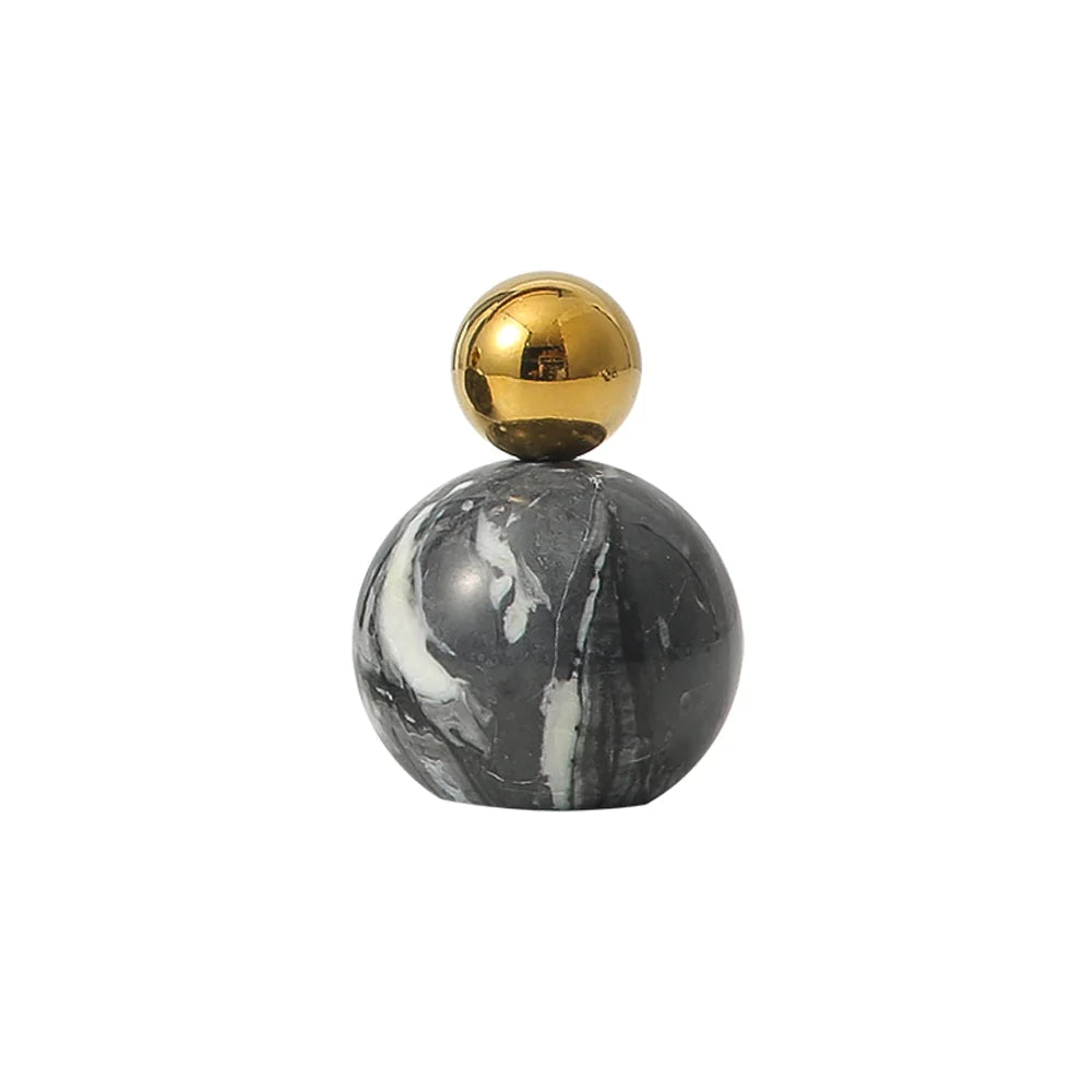 Marble & Stainless Steel Décor - Small Fb-T2204B - Home Decor Figurines - ebarza Furniture UAE | Shop Modern Furniture in Abu Dhabi & Dubai - مفروشات ايبازرا في الامارات | تسوق اثاث عصري وديكورات مميزة في دبي وابوظبي