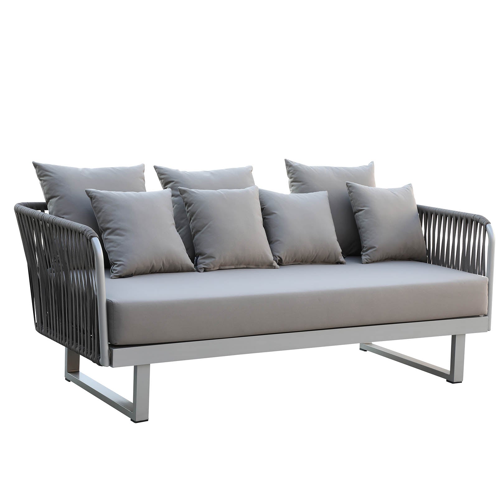 Lyon 3 Seater Outdoor Sofa 20810901 - Outdoor Sofas - ebarza Furniture UAE | Shop Modern Furniture in Abu Dhabi & Dubai - مفروشات ايبازرا في الامارات | تسوق اثاث عصري وديكورات مميزة في دبي وابوظبي