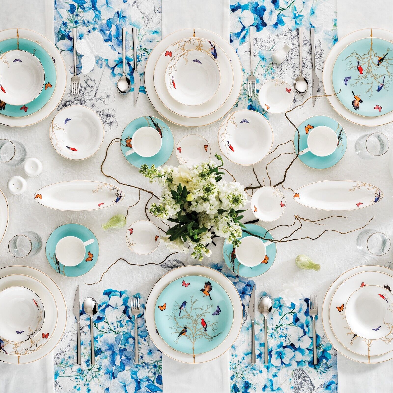Karaca Fine Pearl Grace Mint 58 Pieces Pearl Dinnerware Set For 12 Persons 153.03.08.0609 - Dinnerware Sets - ebarza Furniture UAE | Shop Modern Furniture in Abu Dhabi & Dubai - مفروشات ايبازرا في الامارات | تسوق اثاث عصري وديكورات مميزة في دبي وابوظبي