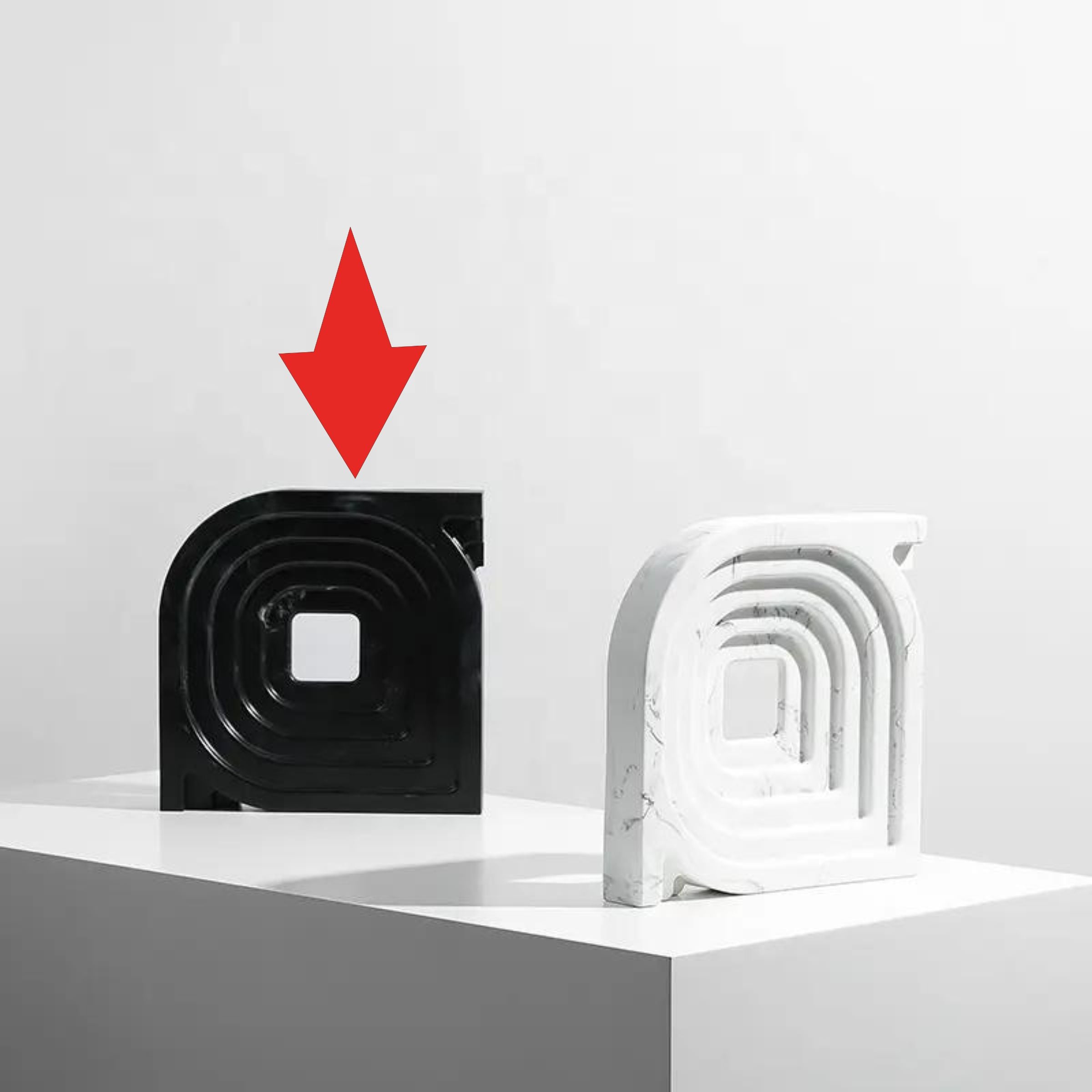 Square And Round Corner Ornaments Black Fc-Sz21105A - Home Decor Figurines - ebarza Furniture UAE | Shop Modern Furniture in Abu Dhabi & Dubai - مفروشات ايبازرا في الامارات | تسوق اثاث عصري وديكورات مميزة في دبي وابوظبي