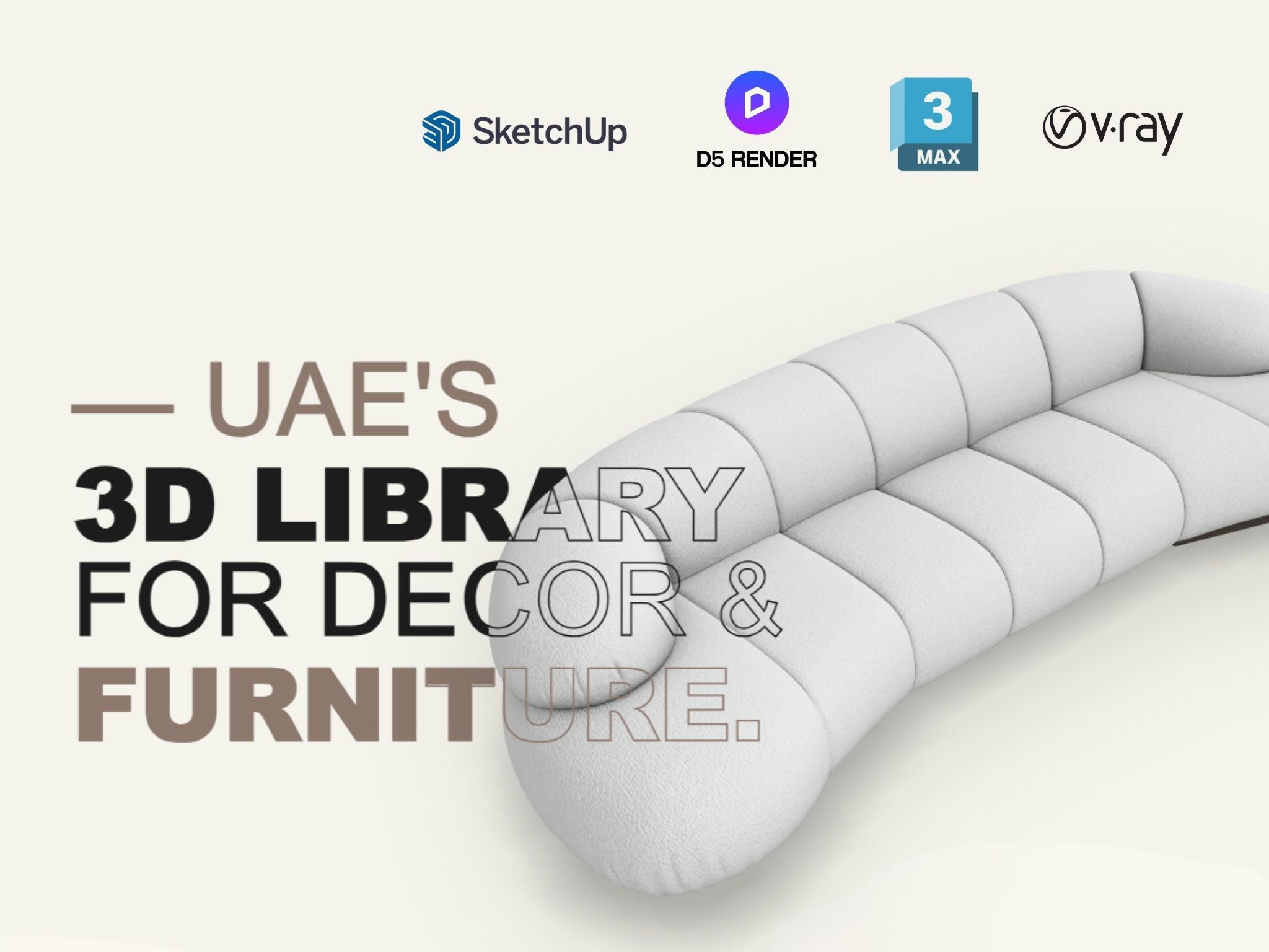 Download Free Furniture & Decor 3D blocks | ebarza 3D Library