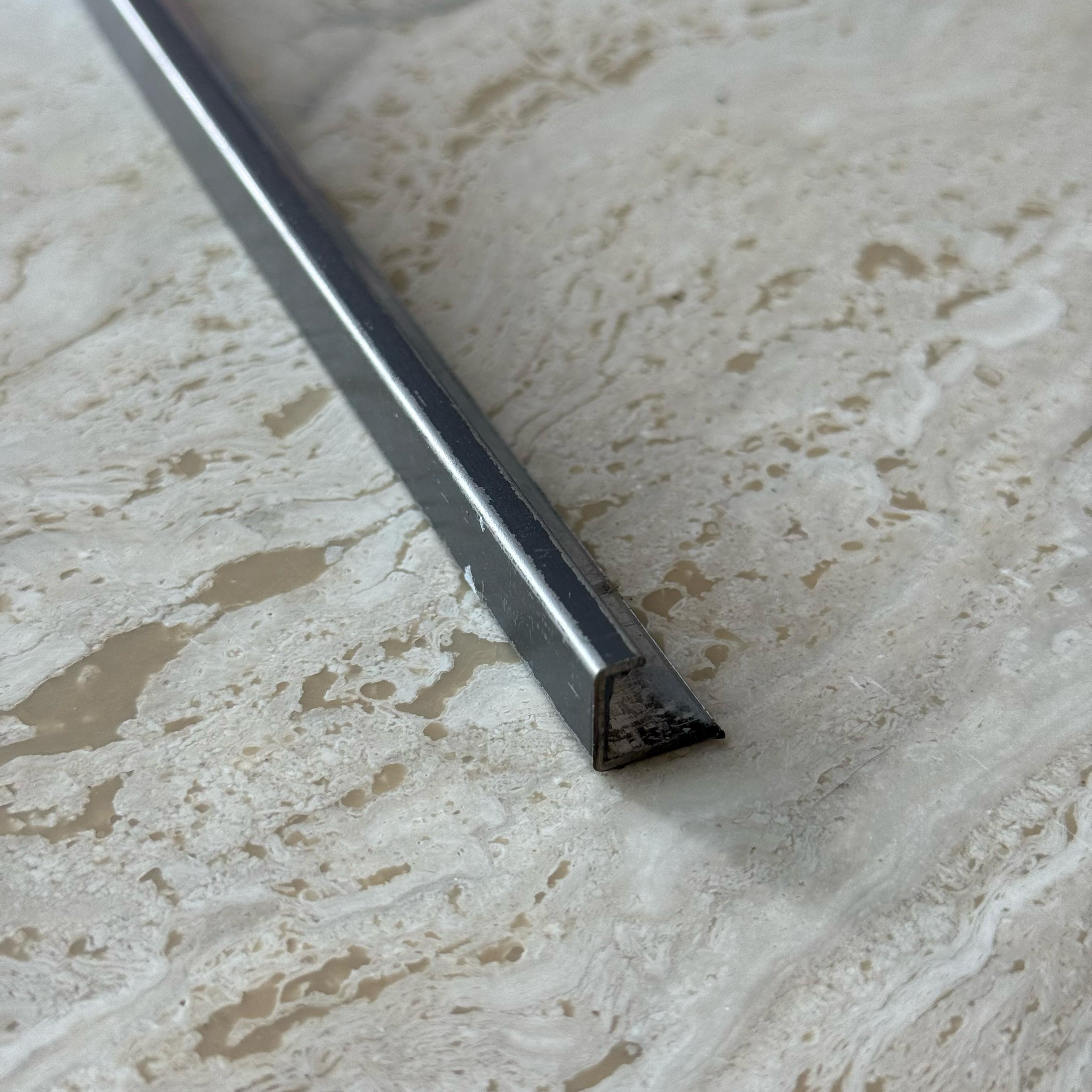 0.8mm Thickness (1cm) Stainless Steel Perforated Profiles - Black - PR0055 -  wall-panels-profiles - ebarza Furniture UAE | Shop Modern Furniture in Abu Dhabi & Dubai - مفروشات ايبازرا في الامارات | تسوق اثاث عصري وديكورات مميزة في دبي وابوظبي