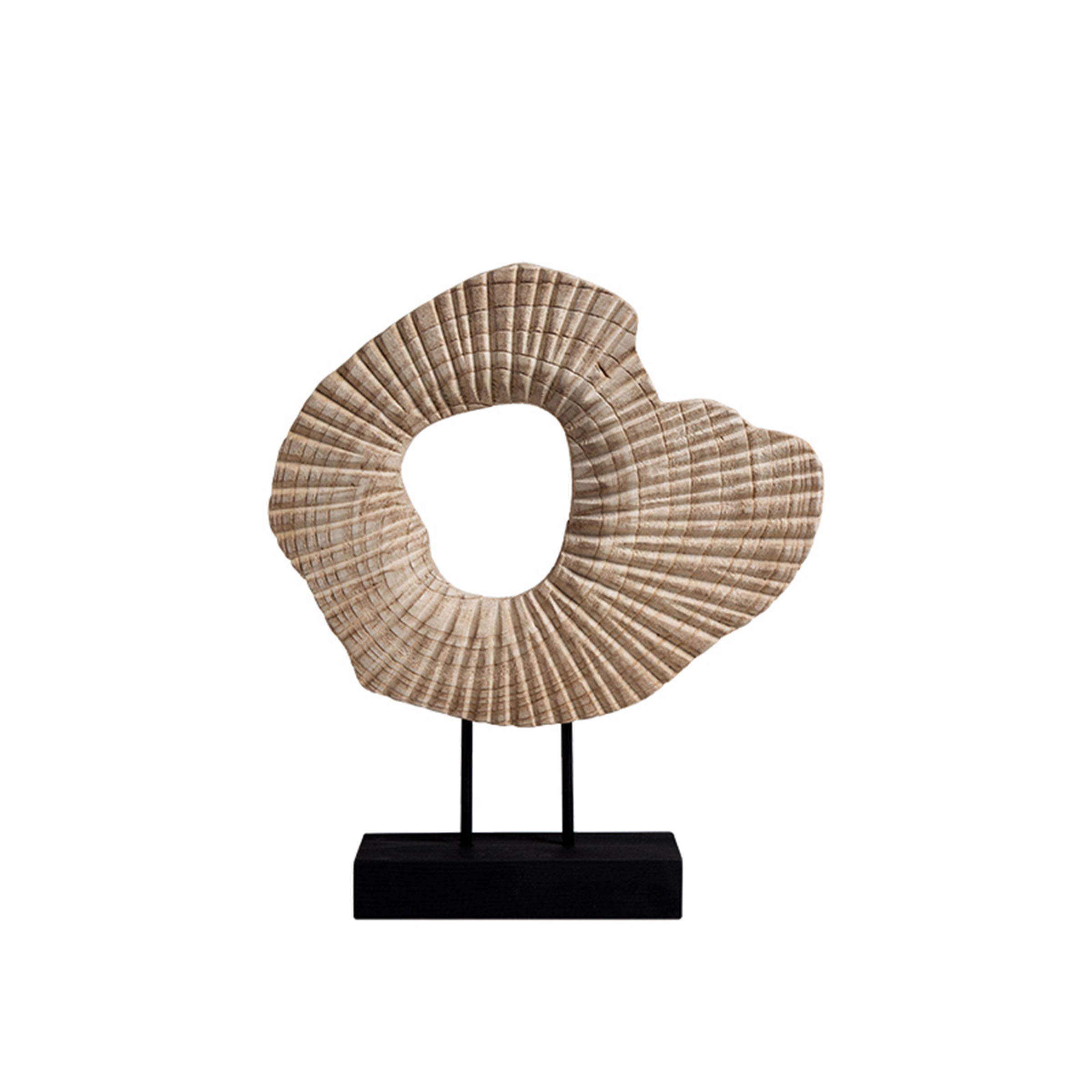 Radiation Wood Carved Shallow FB-MC23004 -  Home Decor Figurines | إشعاع الخشب منحوت بشكل سطحي - ebarza Furniture UAE | Shop Modern Furniture in Abu Dhabi & Dubai - مفروشات ايبازرا في الامارات | تسوق اثاث عصري وديكورات مميزة في دبي وابوظبي
