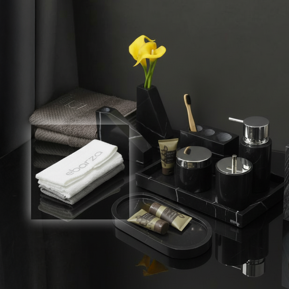 White Square Scarf 35x35cm MJ010A -  Towels - ebarza Furniture UAE | Shop Modern Furniture in Abu Dhabi & Dubai - مفروشات ايبازرا في الامارات | تسوق اثاث عصري وديكورات مميزة في دبي وابوظبي