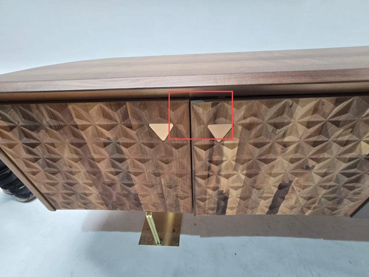 Display image of Zen Sideboard Zen003 with veneer top, showcasing modern design and natural wood finish by HOMAGE KOLTUK.