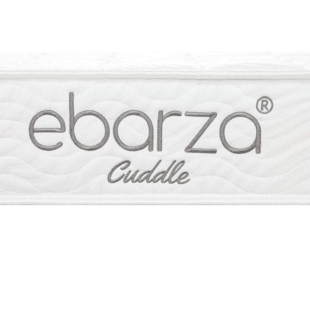 BEACON Cuddle single size mattress measuring 107x203x18 cm, plush and comfortable for restful sleep.