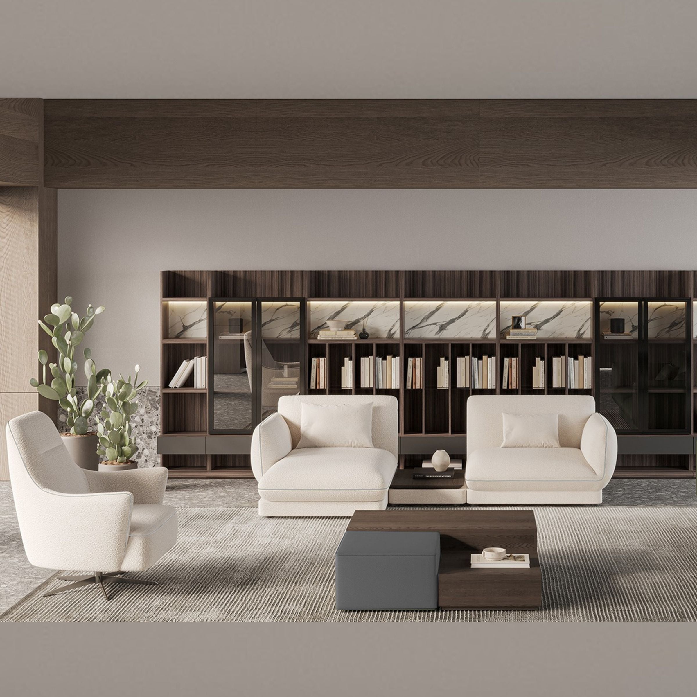 Loretta Coffee Table Module -  Sofas | وحدة طاولة القهوة لوريتا - ebarza Furniture UAE | Shop Modern Furniture in Abu Dhabi & Dubai - مفروشات ايبازرا في الامارات | تسوق اثاث عصري وديكورات مميزة في دبي وابوظبي