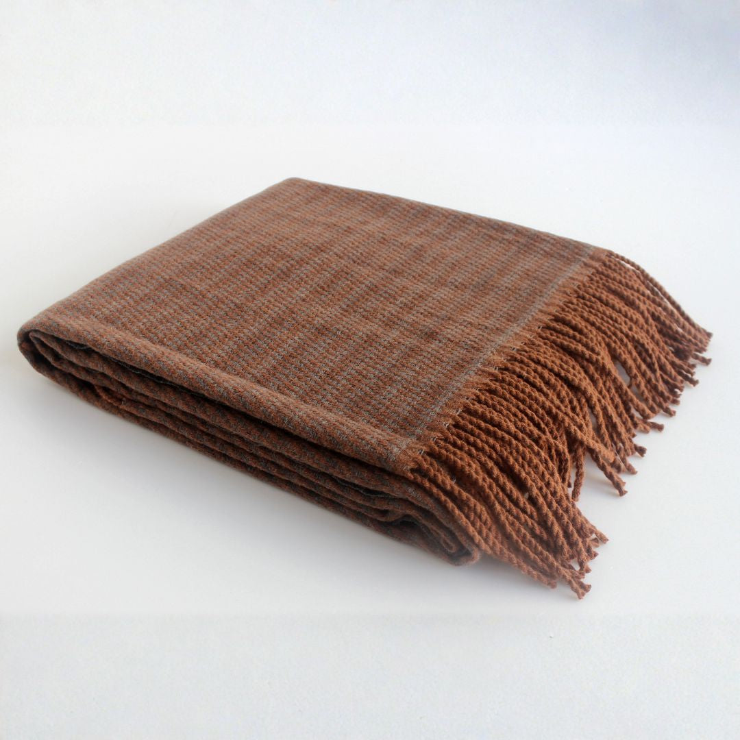 120*170cm  Riley Woolen Blend Tassel Blanket ETB026 -  Blankets - ebarza Furniture UAE | Shop Modern Furniture in Abu Dhabi & Dubai - مفروشات ايبازرا في الامارات | تسوق اثاث عصري وديكورات مميزة في دبي وابوظبي