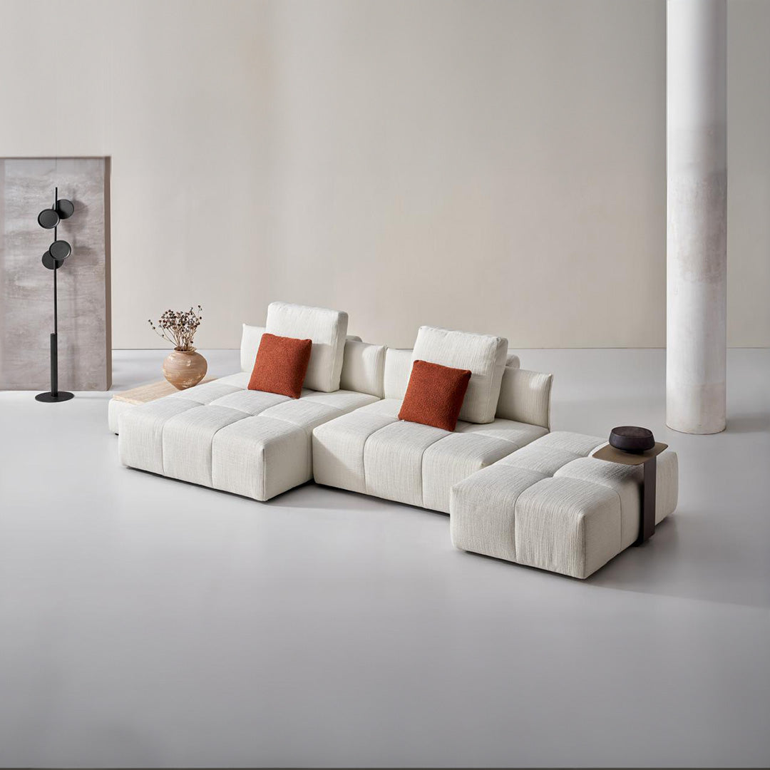 BEACON 120x120 modular square sofa SF080 with plush cushions and sleek design, perfect for versatile living room seating.