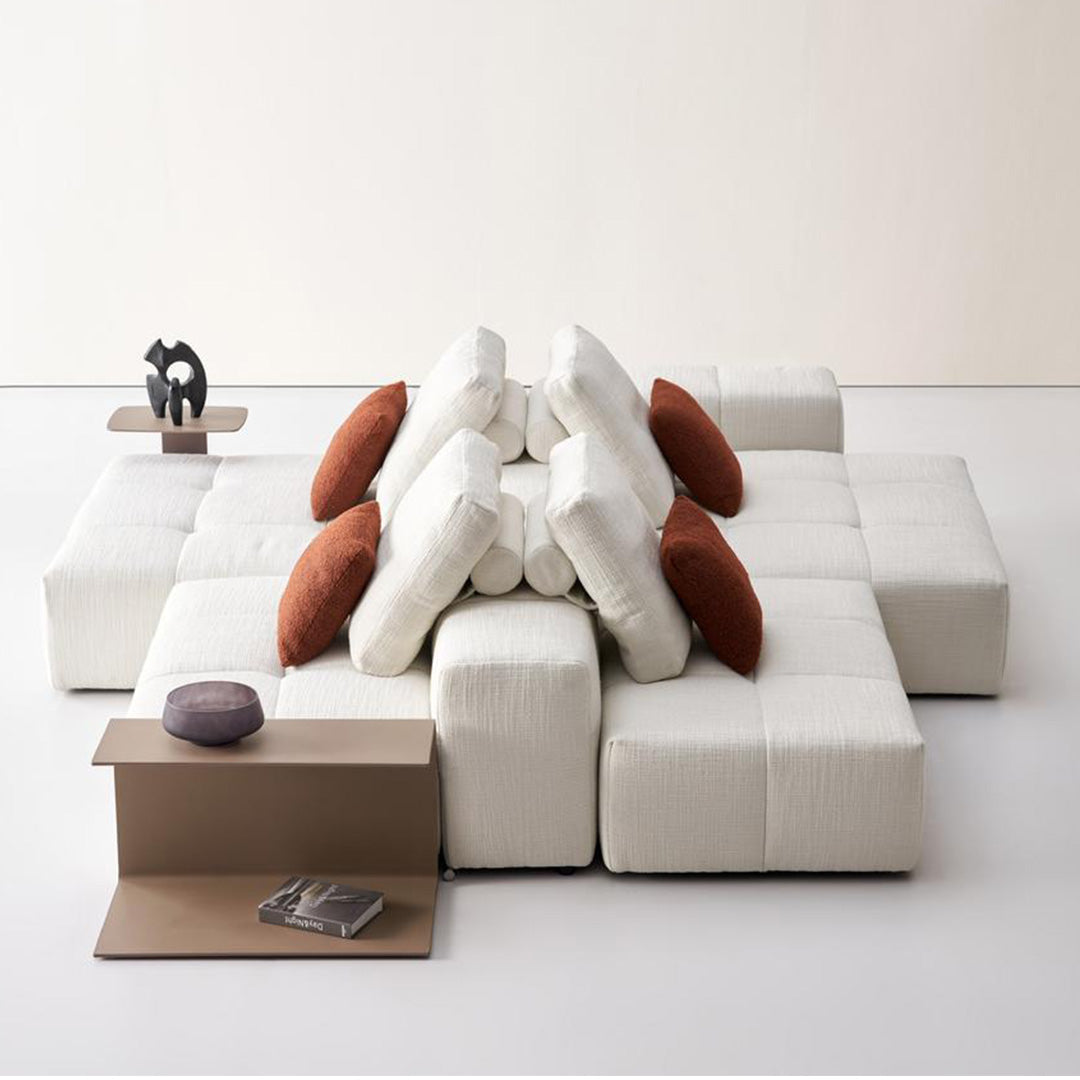 BEACON 120x40 modular sofa with removable armrest, featuring versatile puzzle design and modern style for living room comfort.
