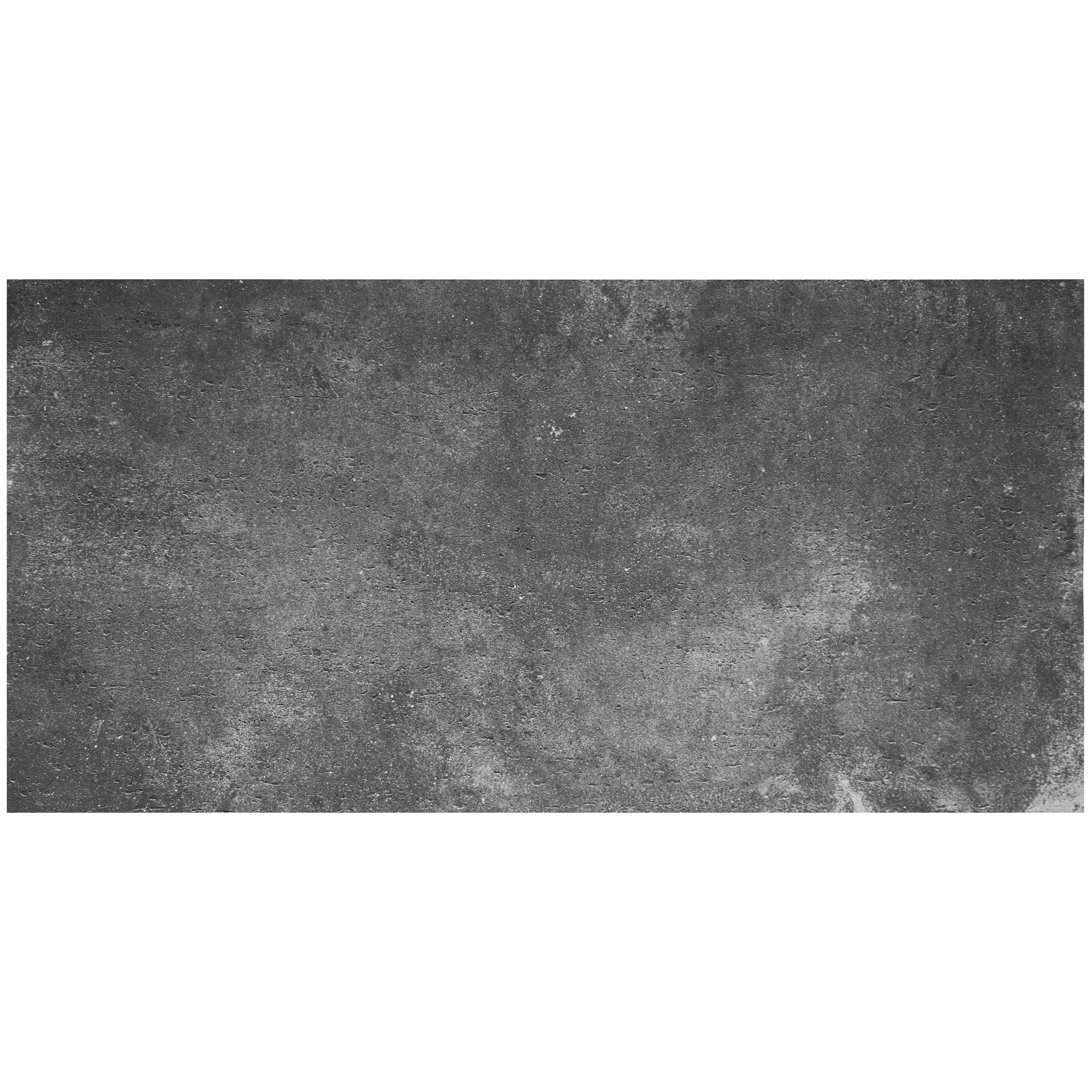 Dark grey cement-style wall panels with a textured stone look, measuring 120x60cm, from BEACON Flex Stone Cladding Ando series.