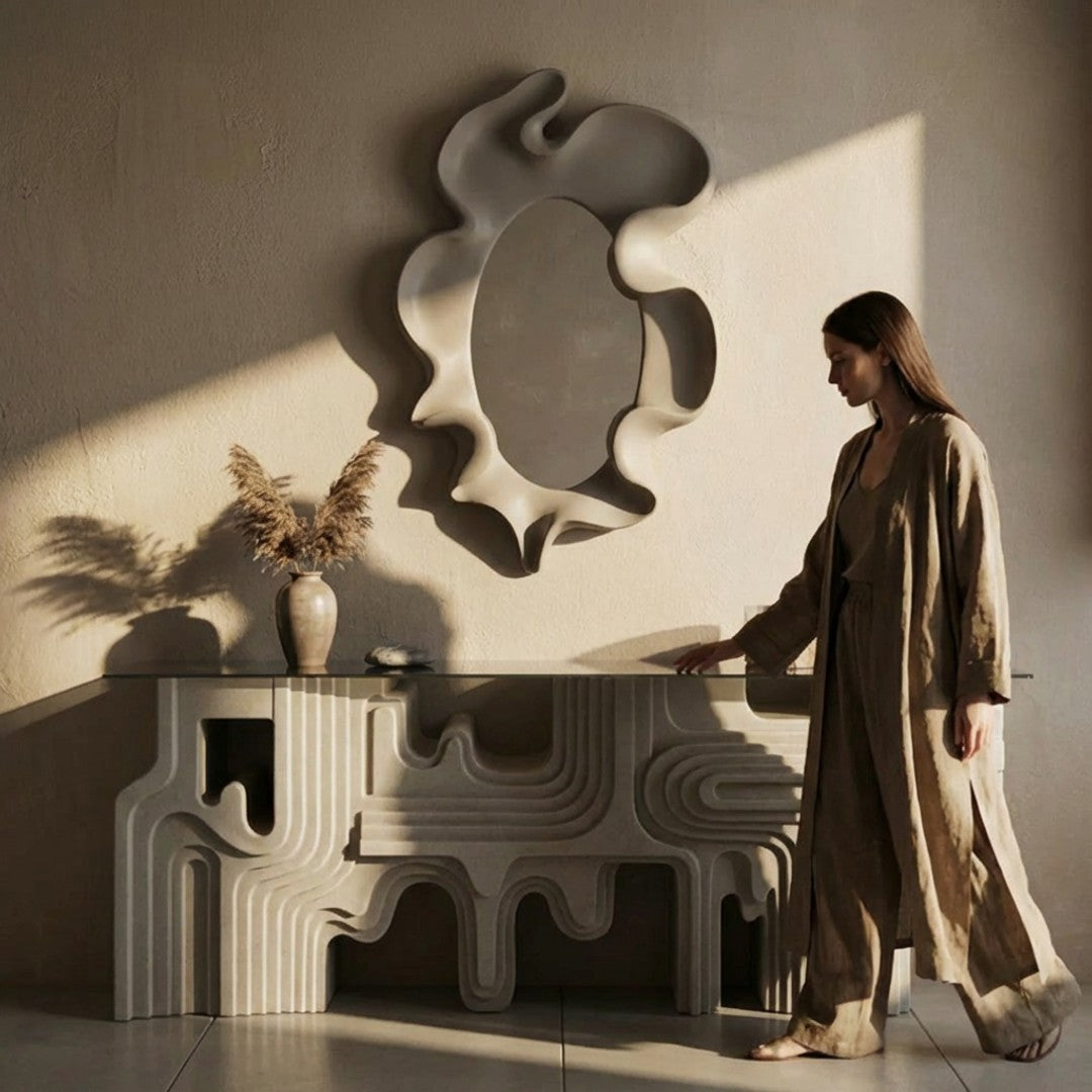 Rhapsody Console Table PC-4009-01 - Cream -  Consoles - ebarza Furniture UAE | Shop Modern Furniture in Abu Dhabi & Dubai - مفروشات ايبازرا في الامارات | تسوق اثاث عصري وديكورات مميزة في دبي وابوظبي