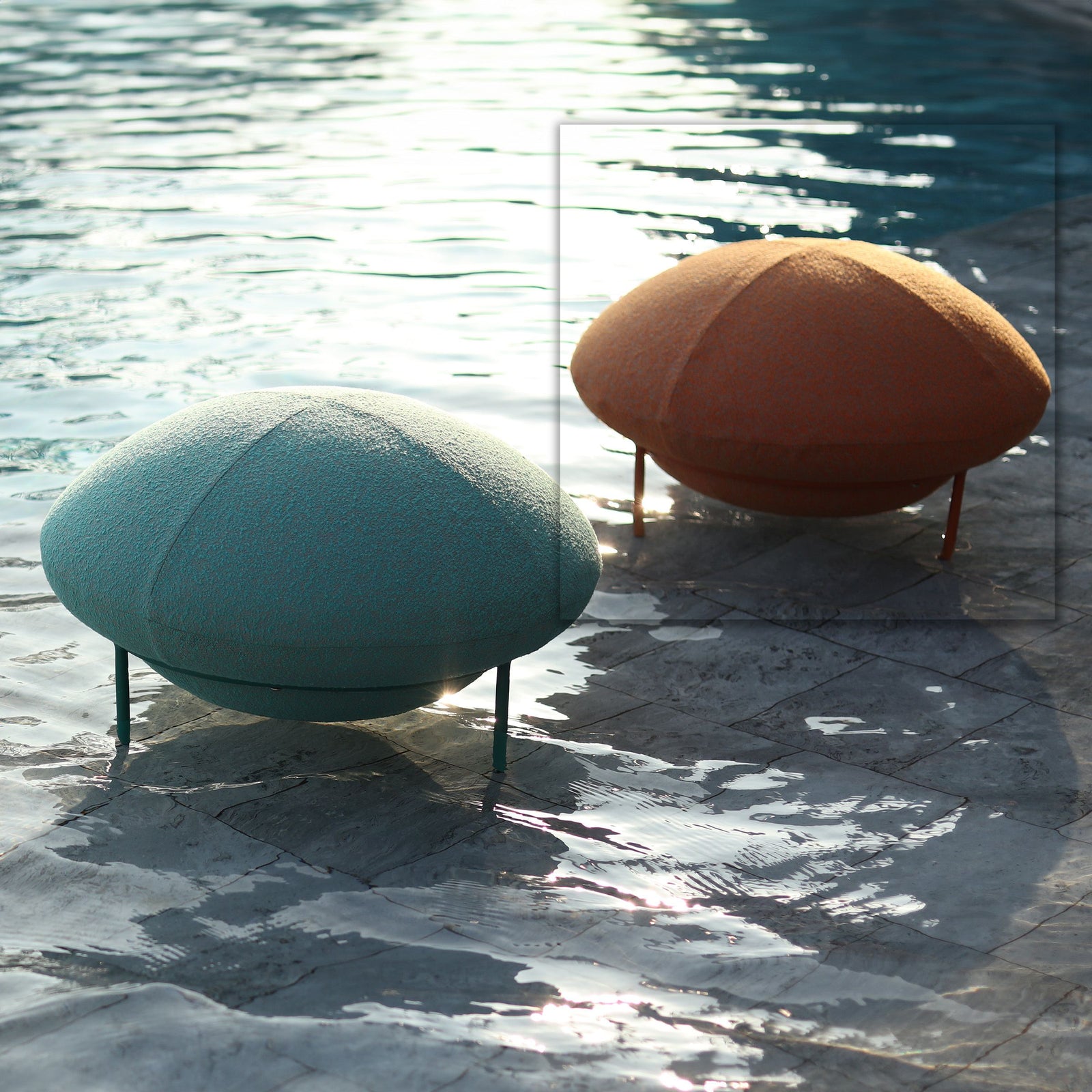 Buy UFO Outdoor Big Stool OrangeUFOP ebarza Modern Furniture in Abu