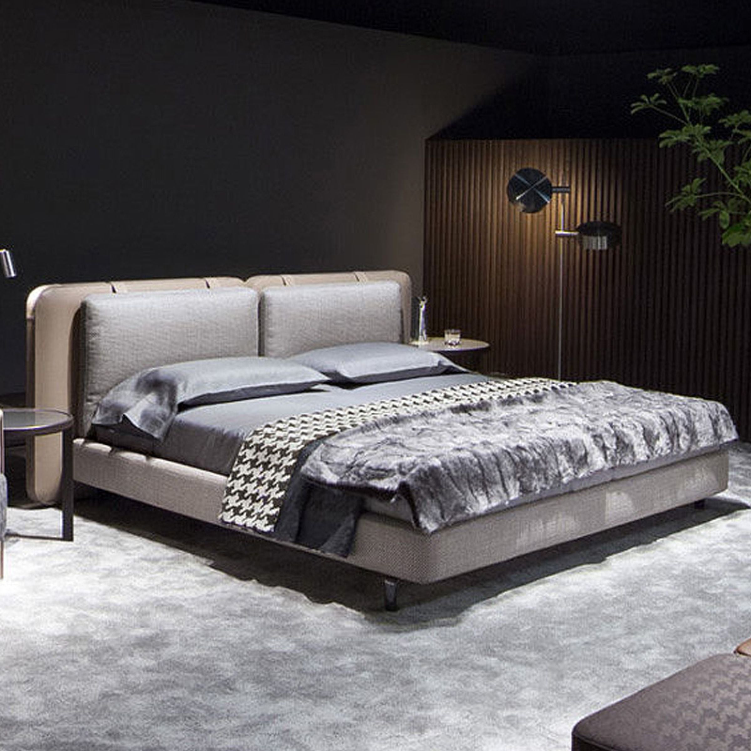 Palermo King Size Bed MLL-F01 -  Bedsteads | سرير باليرمو - ebarza Furniture UAE | Shop Modern Furniture in Abu Dhabi & Dubai - مفروشات ايبازرا في الامارات | تسوق اثاث عصري وديكورات مميزة في دبي وابوظبي