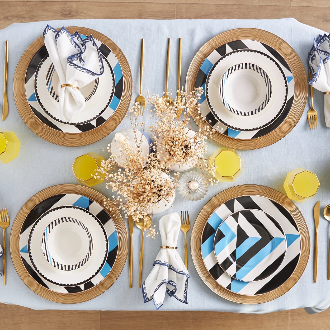 6 person dinner set clearance