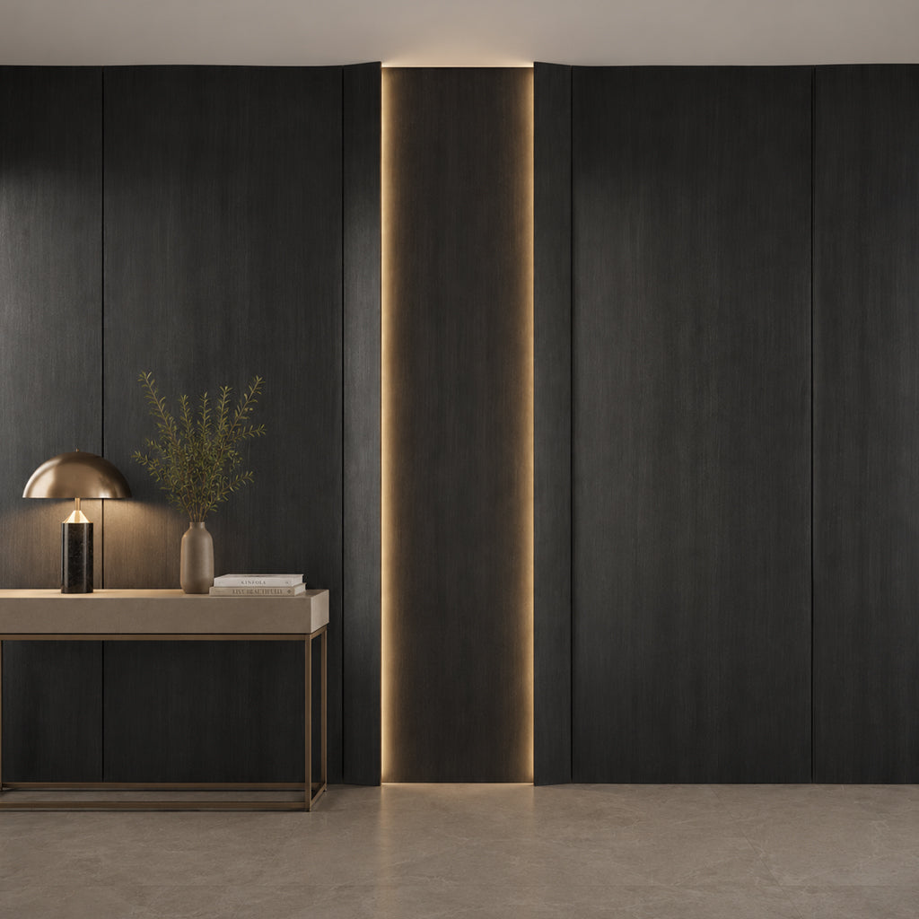 15*350 CM OUT CURVE WPC Wall Panel-OC MODLE: 150YYB  COLOUR : Abruzzo Dark-H278H