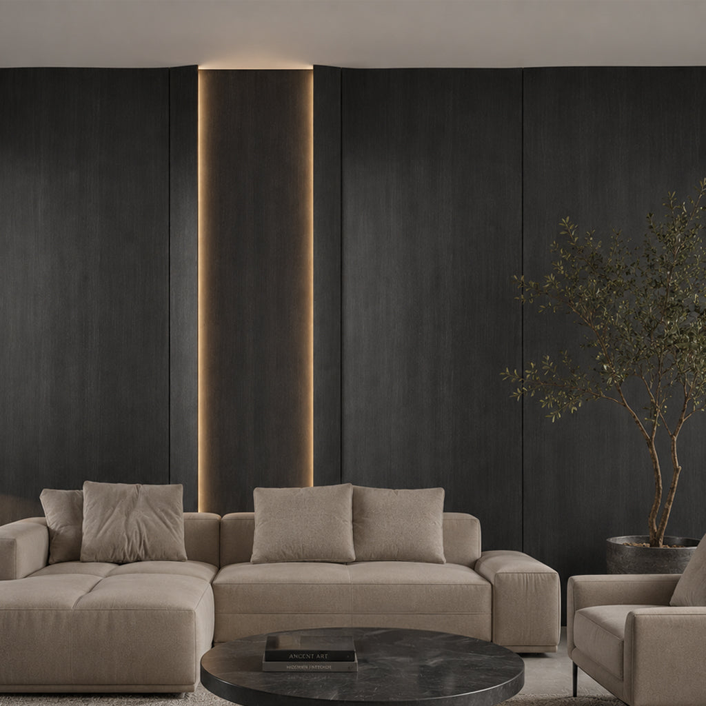 15*350 CM OUT CURVE WPC Wall Panel-OC MODLE: 150YYB  COLOUR : Abruzzo Dark-H278H