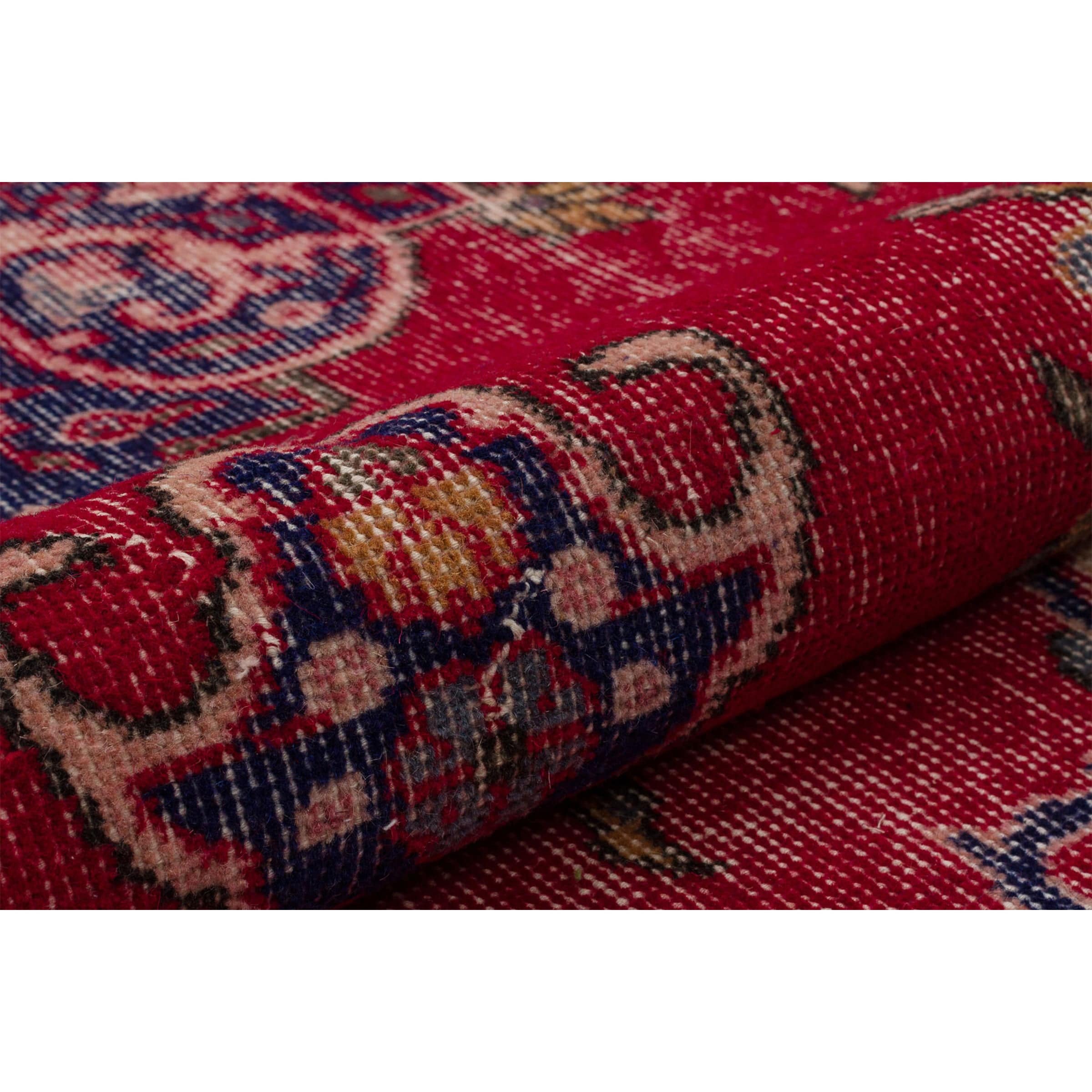 158 X 276 Anatolian Hand  Knotted Carpet Vintage Style 7077 -  Rugs | 158 × 276 سجادة أناضولية معقودة يدويًا على الطراز العتيق - ebarza Furniture UAE | Shop Modern Furniture in Abu Dhabi & Dubai - مفروشات ايبازرا في الامارات | تسوق اثاث عصري وديكورات مميزة في دبي وابوظبي