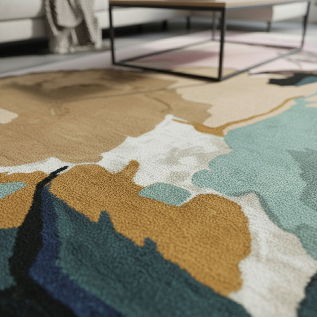 230X160 Cm Handmade Wool Rug Jh-20741-L -  Rugs - ebarza Furniture UAE | Shop Modern Furniture in Abu Dhabi & Dubai - مفروشات ايبازرا في الامارات | تسوق اثاث عصري وديكورات مميزة في دبي وابوظبي