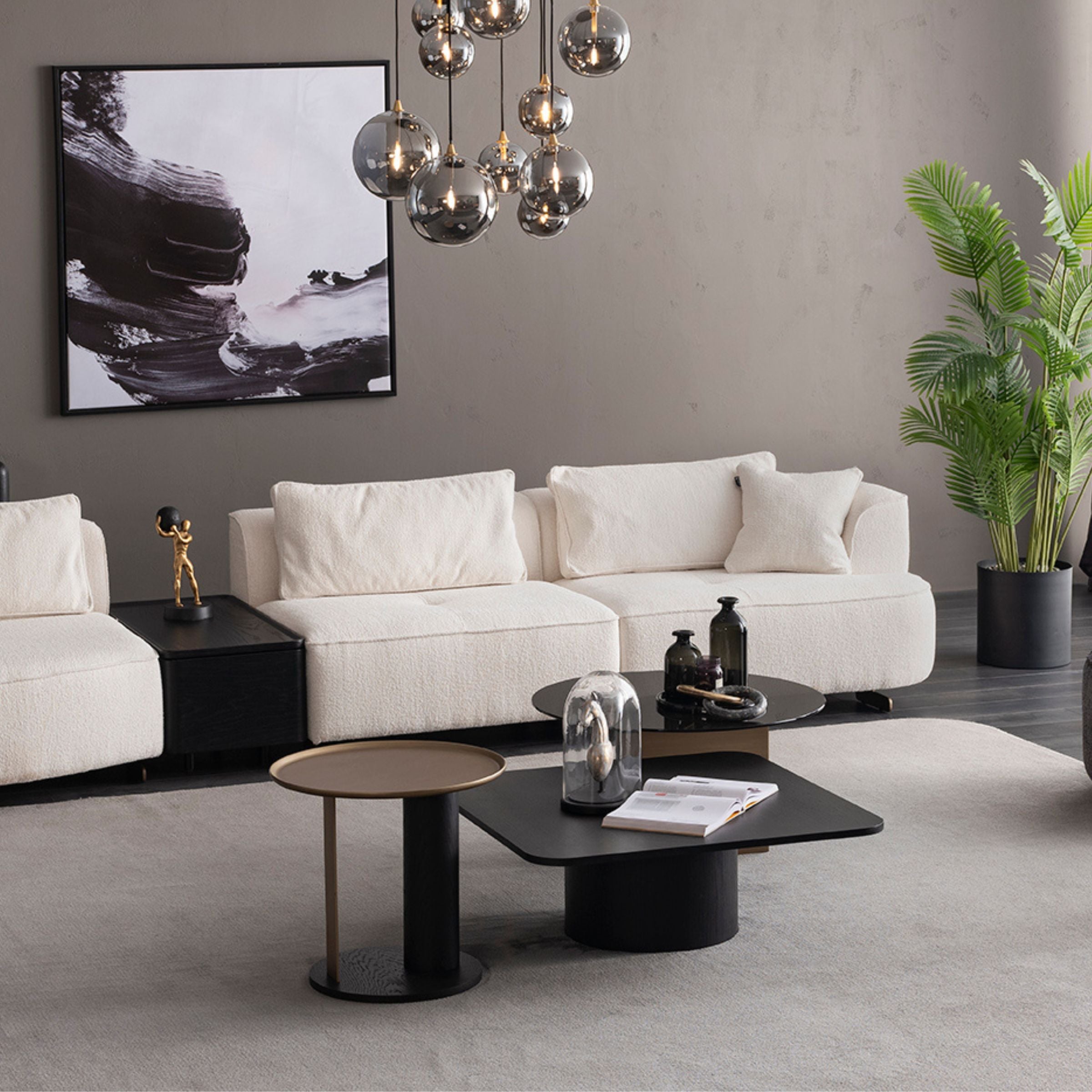 Grande Side Table ORXGRND-ST55 -  Side Tables | طاولة جانبية جراند - ebarza Furniture UAE | Shop Modern Furniture in Abu Dhabi & Dubai - مفروشات ايبازرا في الامارات | تسوق اثاث عصري وديكورات مميزة في دبي وابوظبي