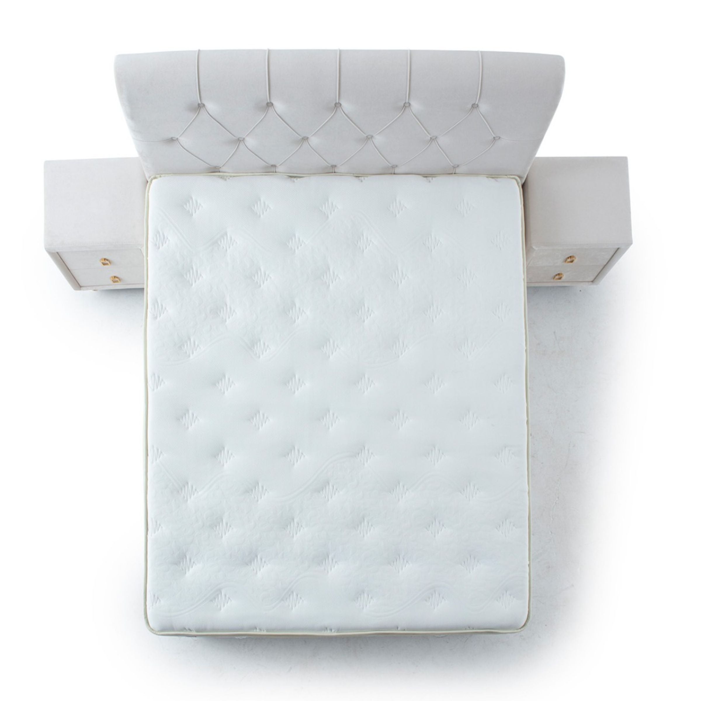 180x200 cm INDIVANI Twins King Size Mattress showing plush surface with fabric cover and neatly stitched edges.