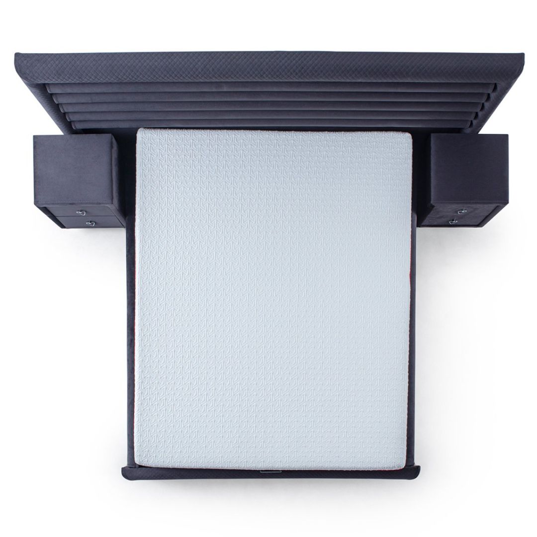 180x200 cm INDIVANI Visco Pro King Mattress showing plush surface and memory foam layers for comfortable sleep.