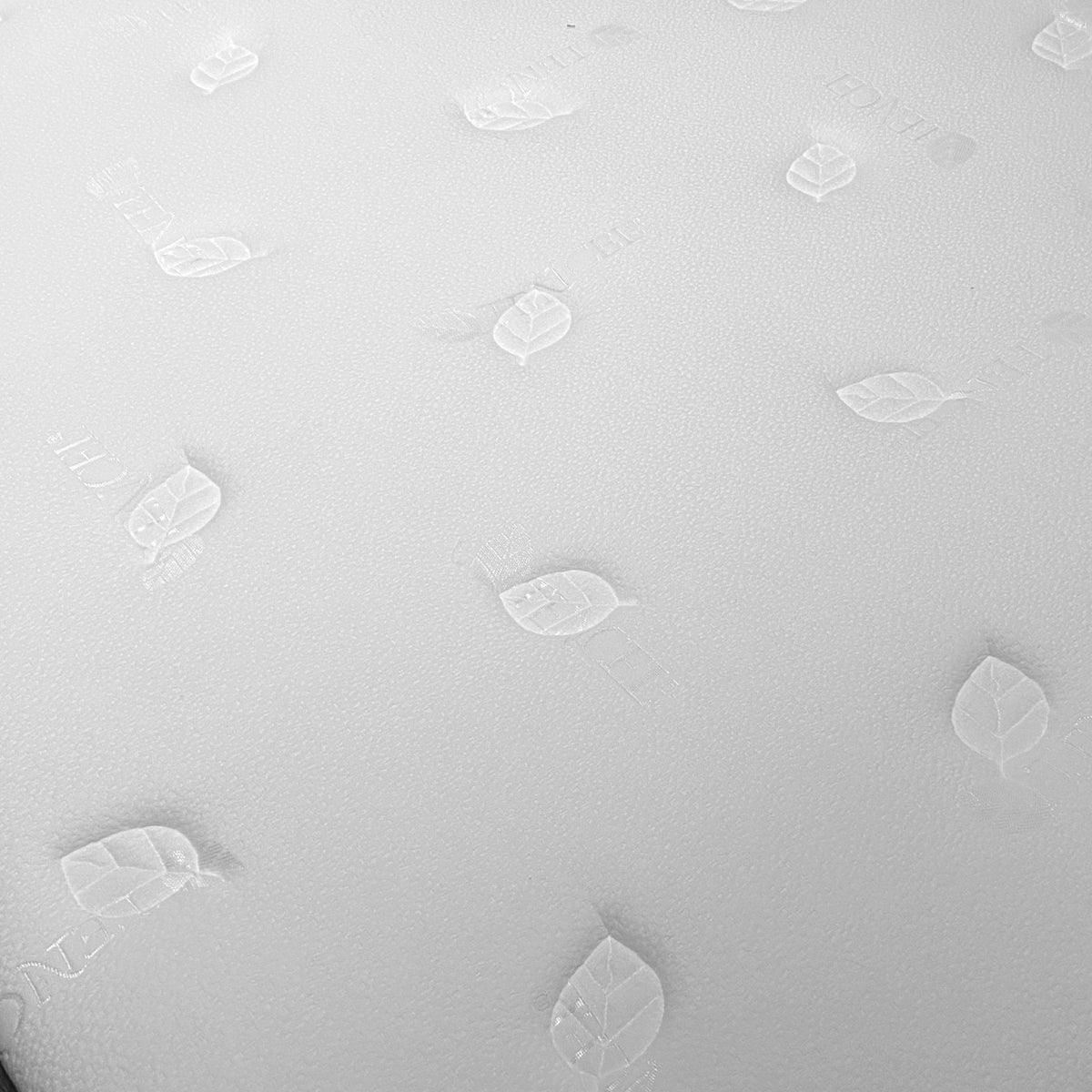 Display of a 180x200 cm latex king size mattress by Beacon, showing the plush surface and supportive structure.